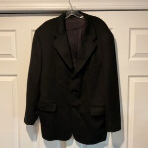 Loro Piana Vintage Men’s 100% Cashmere Black Sport Coat Blazer Suit Jacket sz 44